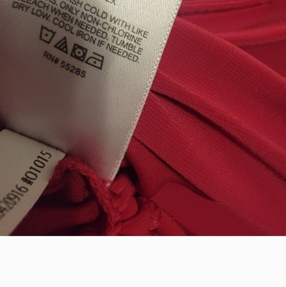 Express Pink Ruched Top Blouse - Picture 4 of 4